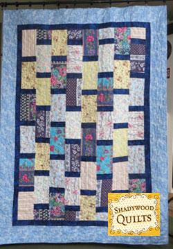Bricks and mortar Memory quilt, using nightgowns, and blouses